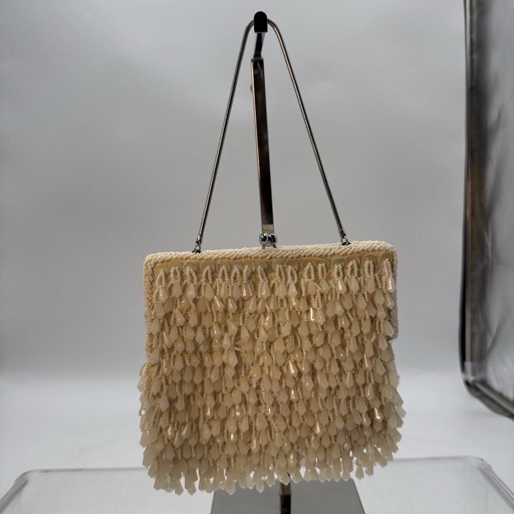 Richere Bag By Walborg Beaded Sequin Beaded Purse Evening Clutch Vtg 60 ⬇️